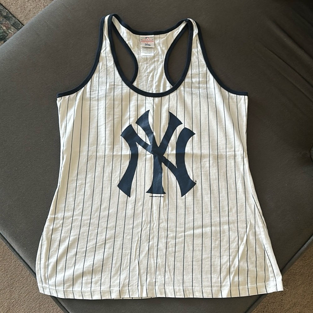 New York Yankees Pinstripe Women’s Racerback Tank Top